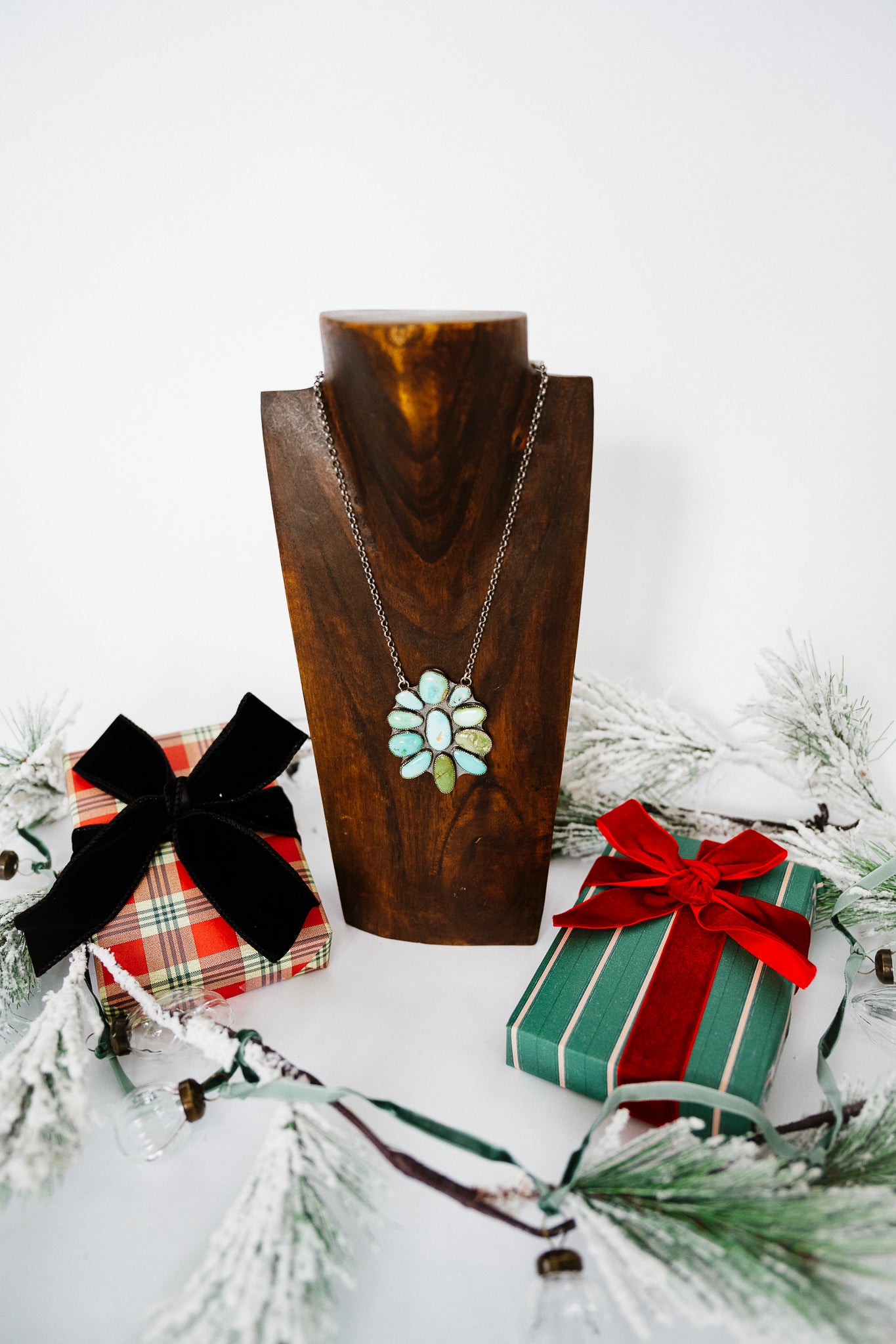 Mixed Mines Cluster Necklace