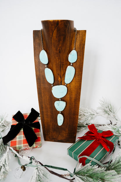 Mexican Turquoise Slab Necklace