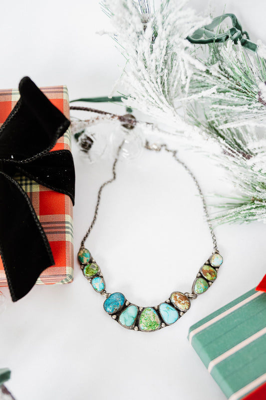 Mixed Mines Cluster Necklace