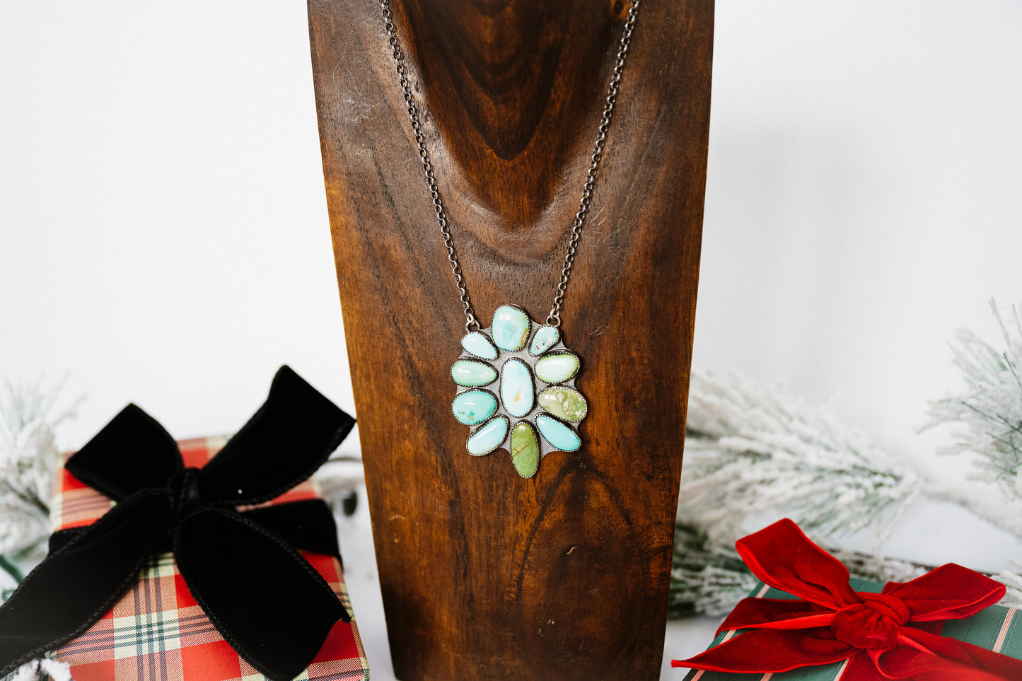 Mixed Mines Cluster Necklace