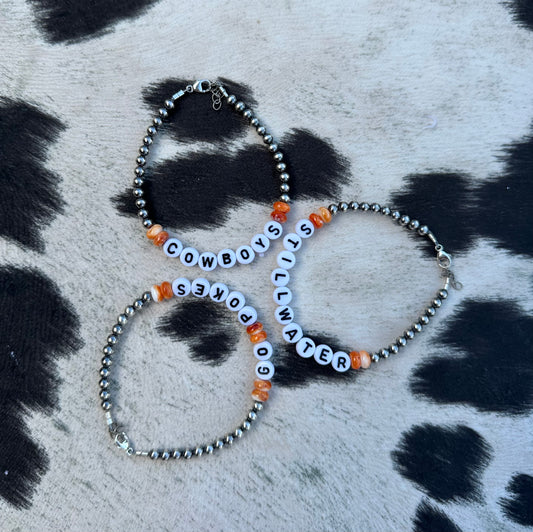 OSU Letter Charm Bracelets