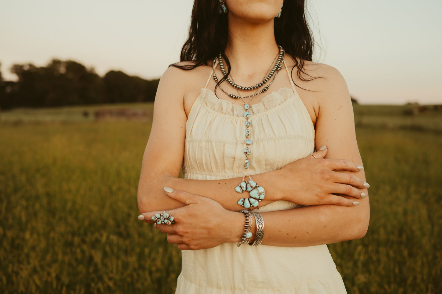 Golden Hills Lariat Necklace