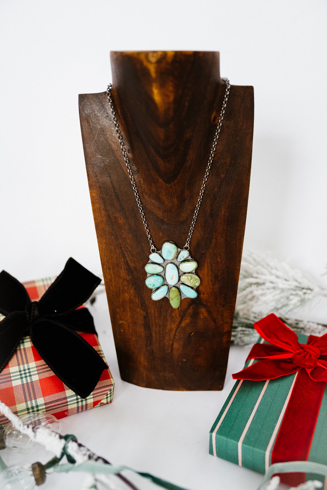 Mixed Mines Cluster Necklace