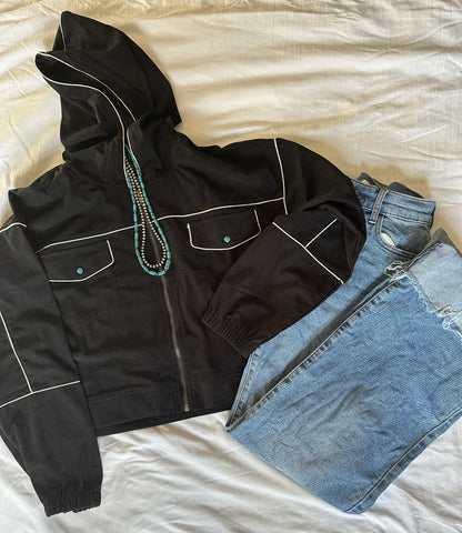 B&W Bomber Jacket