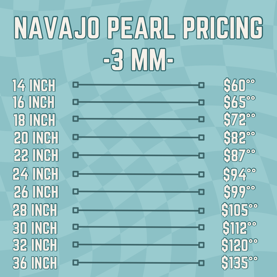 3MM NAVAJO PEARL *PREORDER*