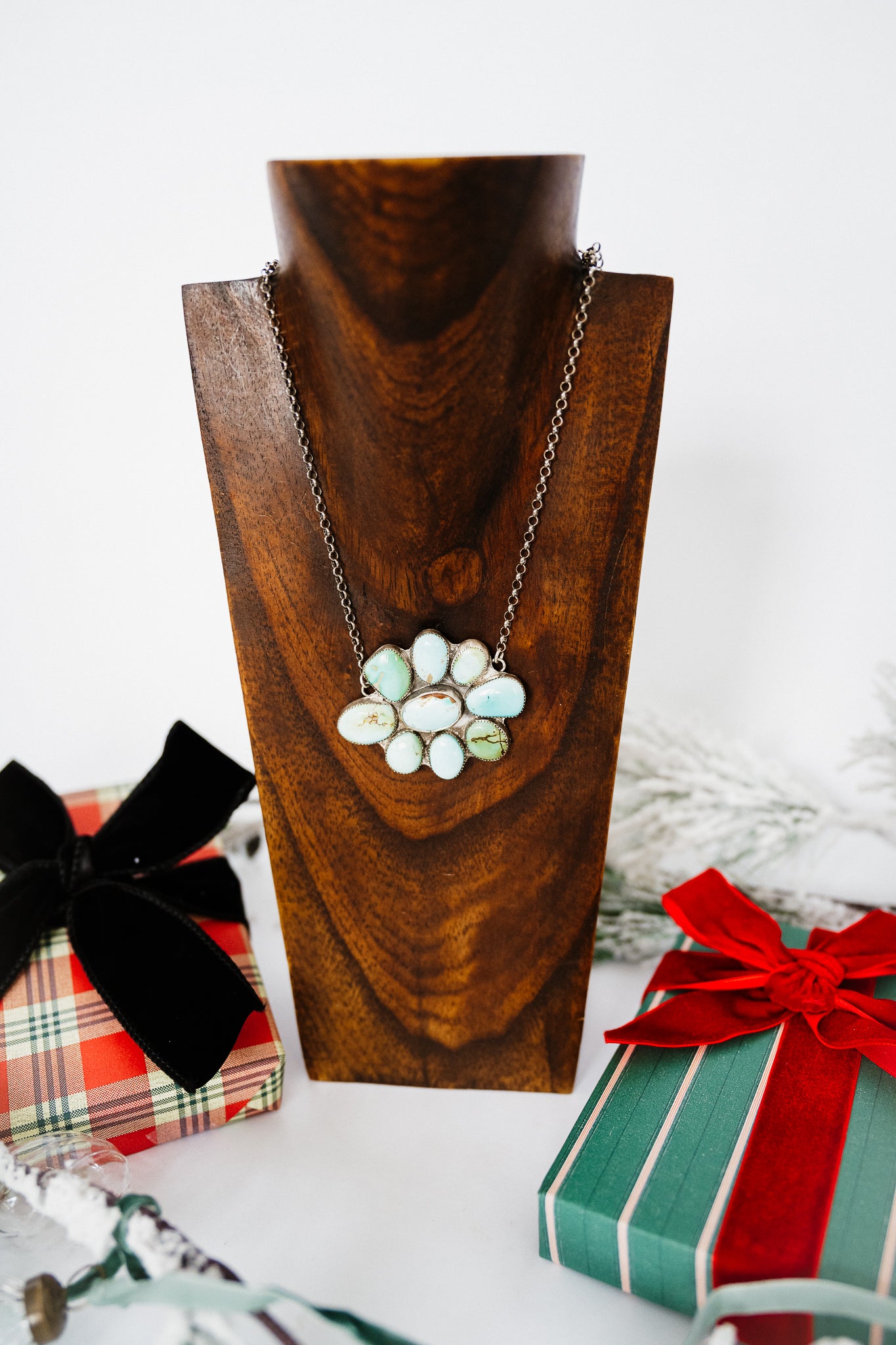 Royston Flower Cluster Necklace